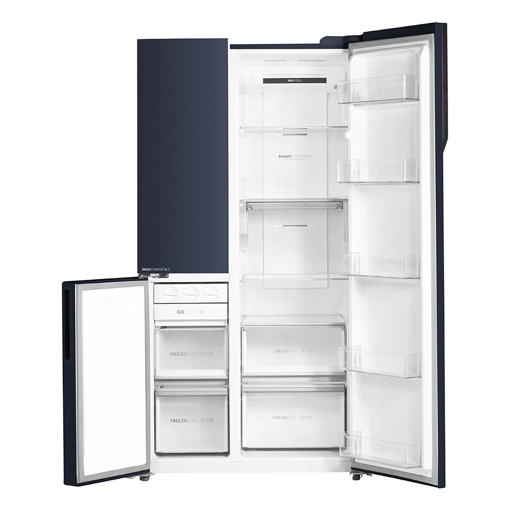 Haier  598 L 3 Door   convertible Side by Side  Refrigerator, Expert Inverter Technology , HRT-683GK